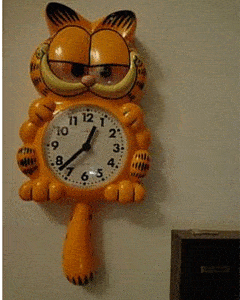 garfield clock