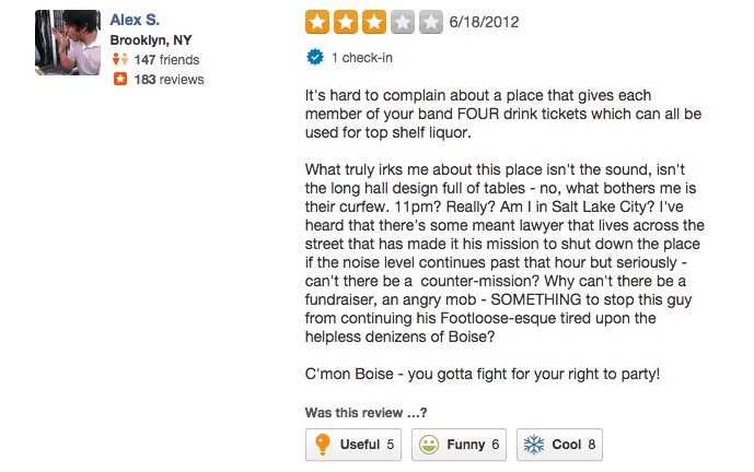 Funny online reviews