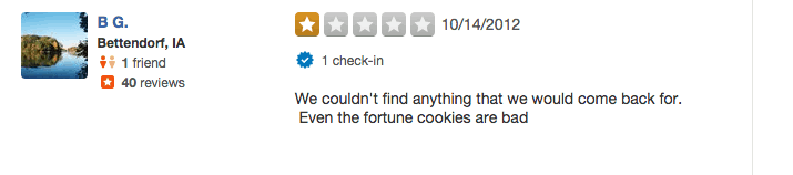funny yelp review