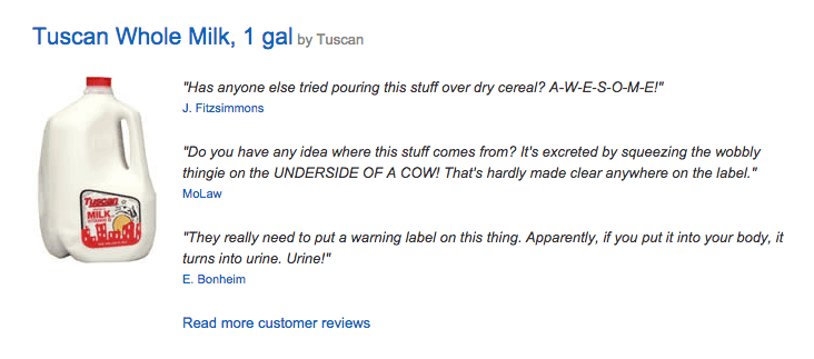 funny reviews of products