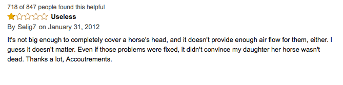 horse mask review