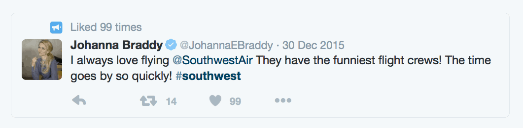 southwest airlines social media