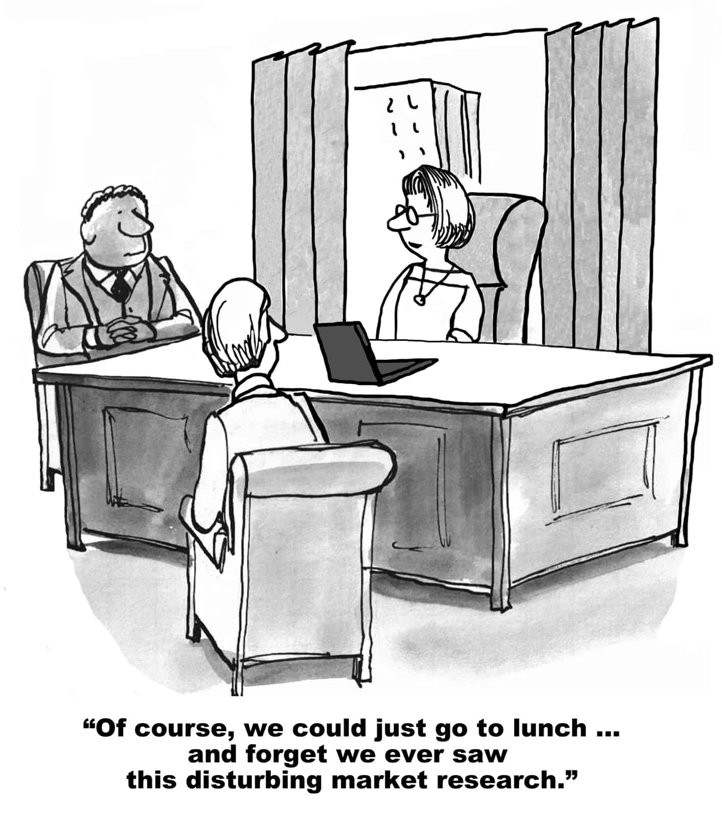 market research cartoon