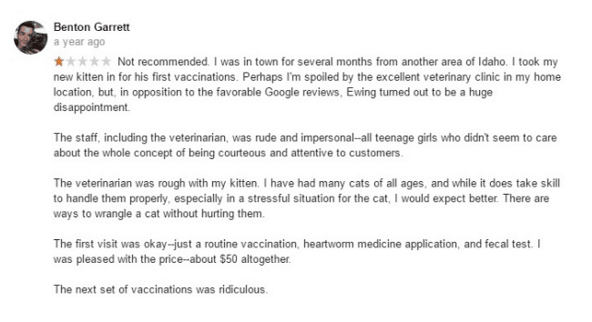 another critical review of a veterinarian